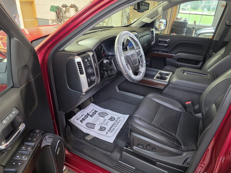 Truck driver area and dashboard after a full interior detail in Hartford, WI