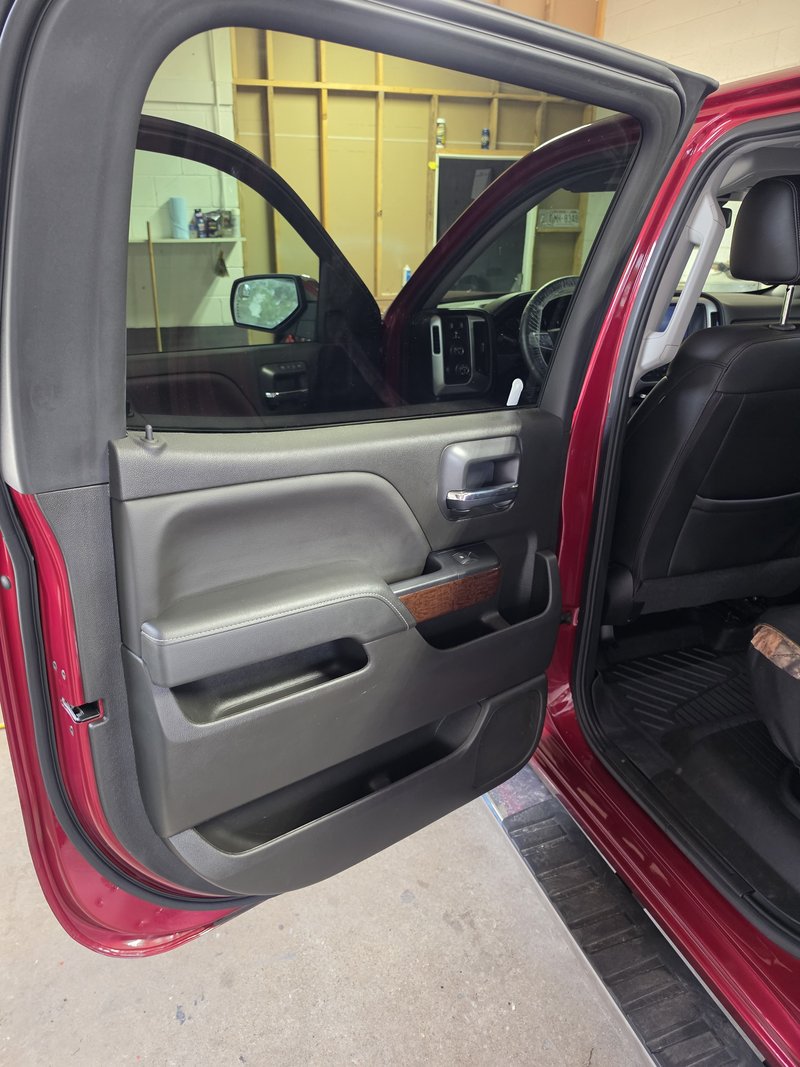 Passenger door panel detailed by Sudz Up Detailing in Hartford, WI